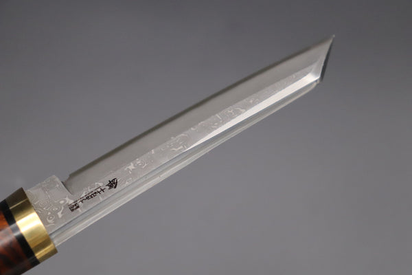 Hattori 傘 SAN Limited Edition SAN-58B "Cowry X Damascus Classic Tanto"