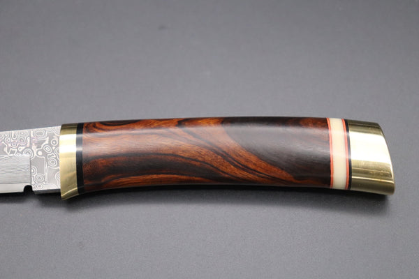 Hattori 傘 SAN Limited Edition SAN-58B "Cowry X Damascus Classic Tanto"