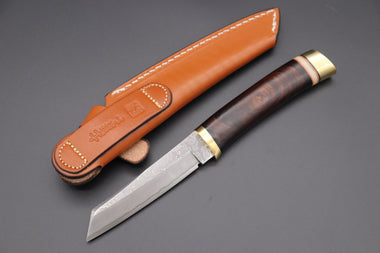 Hattori 傘 SAN Limited Edition SAN-58C "Cowry X Damascus Classic Tanto"
