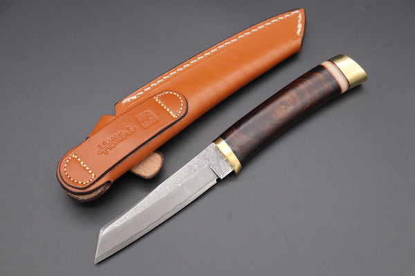 Hattori 傘 SAN Limited Edition SAN-58C "Cowry X Damascus Classic Tanto"