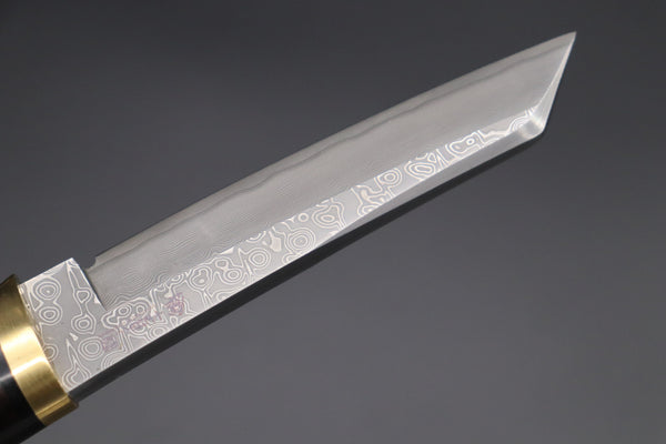 Hattori 傘 SAN Limited Edition SAN-58C "Cowry X Damascus Classic Tanto"