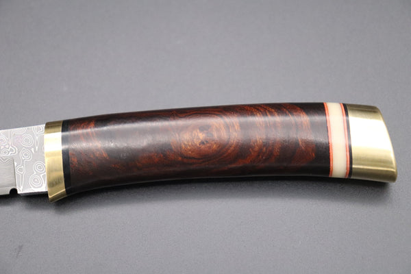 Hattori 傘 SAN Limited Edition SAN-58C "Cowry X Damascus Classic Tanto"