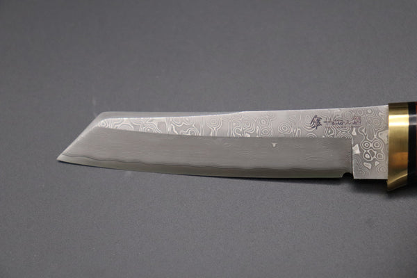 Hattori 傘 SAN Limited Edition SAN-58E "Cowry X Damascus Classic Tanto"