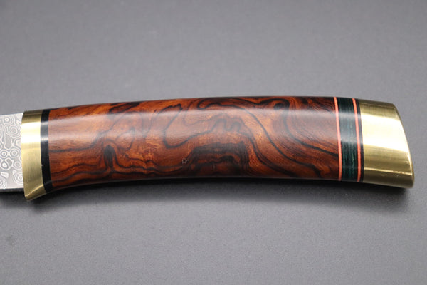 Hattori 傘 SAN Limited Edition SAN-58E "Cowry X Damascus Classic Tanto"