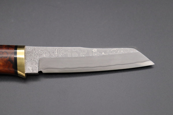 Hattori 傘 SAN Limited Edition SAN-58E "Cowry X Damascus Classic Tanto"