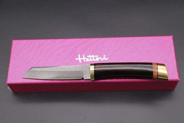 Hattori 傘 SAN Limited Edition SAN-59B "Cowry X Damascus Classic Tanto"