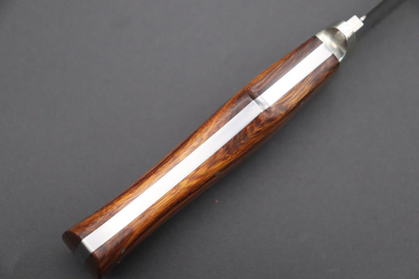 Hattori 傘 SAN Limited Edition SAN-63A Cowry-X Damascus Urbane Hunter "Custom Desert Ironwood Handle"