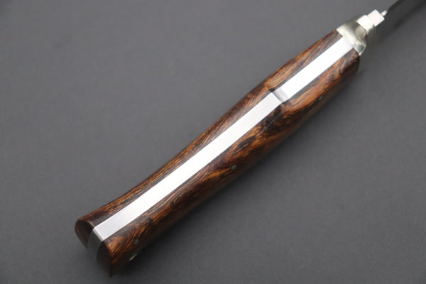Hattori 傘 SAN Limited Edition SAN-63C Cowry-X Damascus Urbane Hunter "Custom Desert Ironwood Handle"