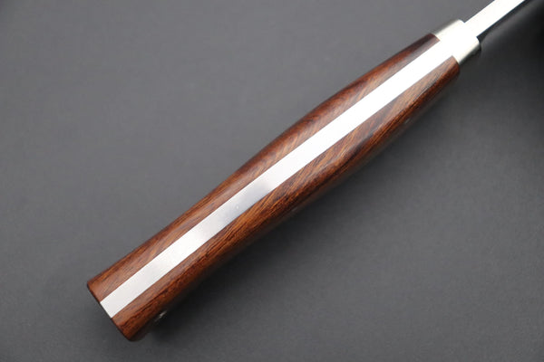 Hattori 傘 SAN Limited Edition SAN-63D Cowry-X Damascus Urbane Hunter "Custom Desert Ironwood Handle"