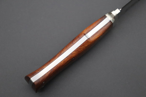 Hattori 傘 SAN Limited Edition SAN-63D Cowry-X Damascus Urbane Hunter "Custom Desert Ironwood Handle"