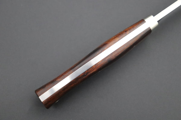 Hattori 傘 SAN Limited Edition SAN-63E Cowry-X Damascus Urbane Hunter "Custom Desert Ironwood Handle"