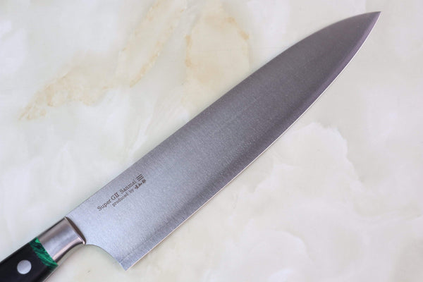 Hattori Gyuto Hattori "The Universe Series β LIBRAE" SG-II San-Mai Special USG-1G Gyuto 210mm (Green Malachite Spacer)
