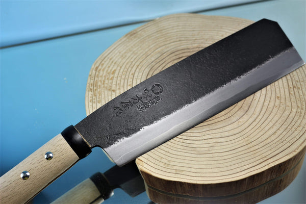 Hinoura / Ajikataya HA-1 Japanese Traditional Hatchet  | White Steel No.2 - japaneseknifedirect.mom