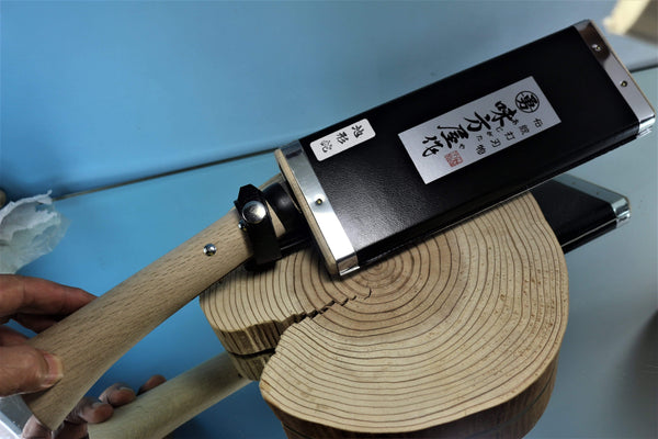Hinoura / Ajikataya HA-1 Japanese Traditional Hatchet  | White Steel No.2 - japaneseknifedirect.mom