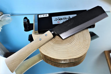 Hinoura / Ajikataya HA-1 Japanese Traditional Hatchet  | White Steel No.2 - japaneseknifedirect.mom