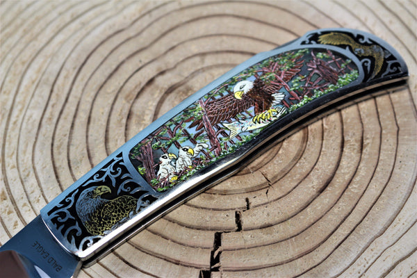 Katsuhiko Miura KM-1 Art Knife "Bald Eagle" - japaneseknifedirect.mom