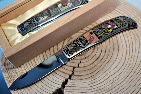 Katsuhiko Miura KM-1 Art Knife "Bald Eagle" - japaneseknifedirect.mom