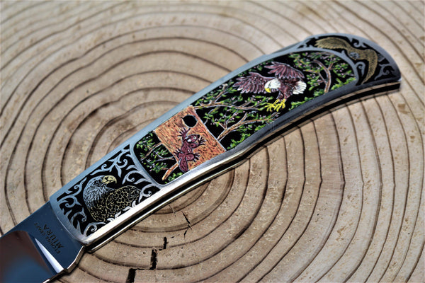 Katsuhiko Miura KM-1 Art Knife "Bald Eagle" - japaneseknifedirect.mom
