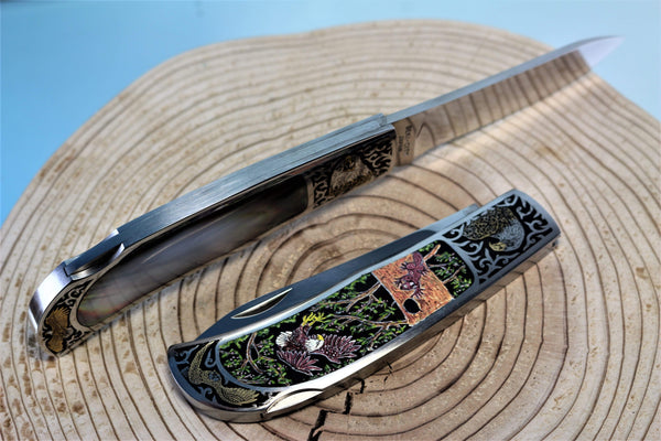 Katsuhiko Miura KM-1 Art Knife "Bald Eagle" - japaneseknifedirect.mom