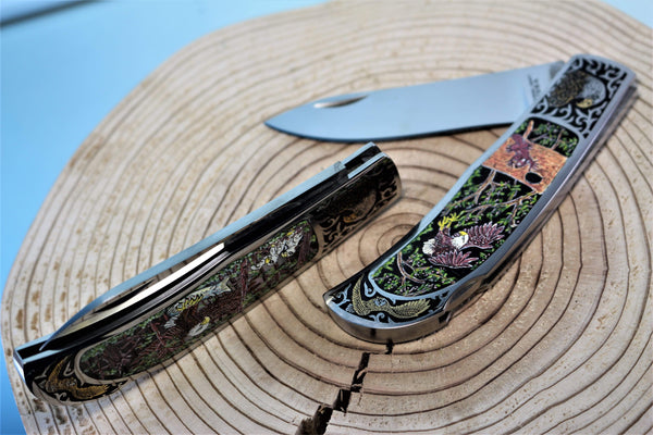 Katsuhiko Miura KM-1 Art Knife "Bald Eagle" - japaneseknifedirect.mom