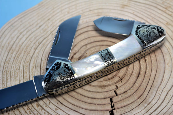 Katsuhiko Miura KM-5 Art Knife "Safari", MOP Handle - japaneseknifedirect.mom