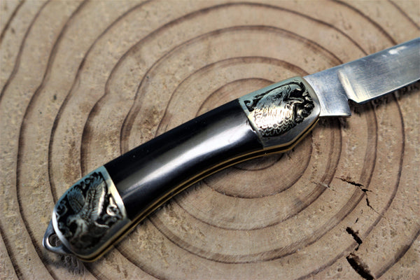 Katsuhiko Miura KM-6 Mini Art Knife "Birds or Animals", Black Resin Handle