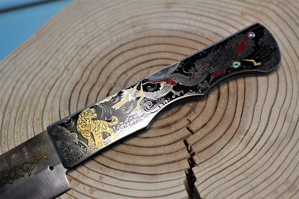 Katsuhiko Miura KM-8 Art Knife "Folding Santoku"