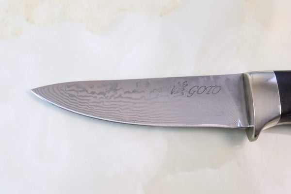 Kei Goto GH-300D Small Drop point Hunter | Core-Less Damascus - japaneseknifedirect.mom