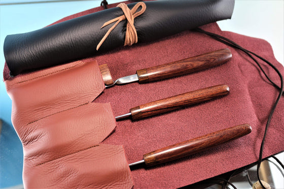 Kei Goto GH-450  3-pc. Damascus Cutlery Set - japaneseknifedirect.mom