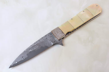 Koji Hara KH-315 "ATSUSHI III" | Hammer Forged R-2 Damascus Blade - japaneseknifedirect.mom