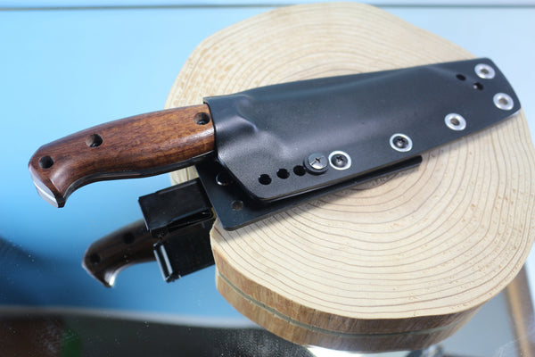 Makkari JM-160 "Toka 灯火" Bush Craft Knife, 5-1/2" Mirror polished 440C Blade