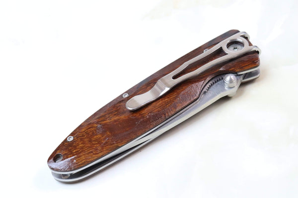 Mcusta Classic Wave Series MC-18D VG-10 Damascus blade with Desert Ironwood handle - japaneseknifedirect.mom
