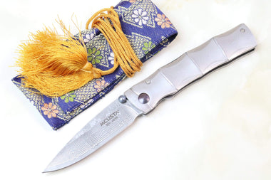 Mcusta SHINRA Classic Damascus Series MC-33D TAKE VG-10 Damascus - japaneseknifedirect.mom