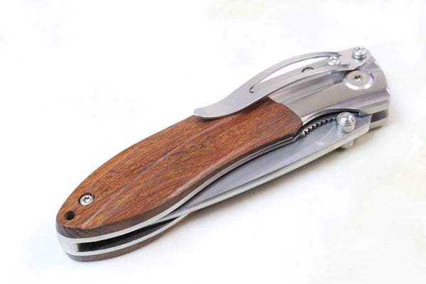 Mcusta SHINRA 森羅 Premium Series MC-141G RIPPLE SPG-2 San Mai (Desert Ironwood Handle) - japaneseknifedirect.mom