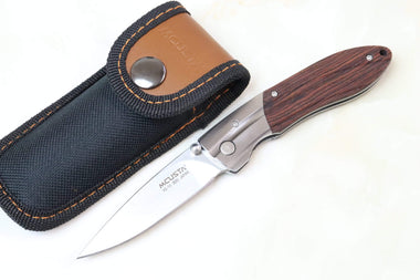 Mcusta SHINRA 森羅 Premium Series MC-141R RIPPLE (Indian Rose Wood Handle) - japaneseknifedirect.mom