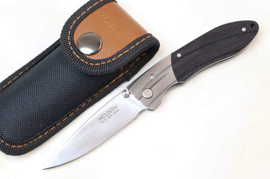 Mcusta SHINRA 森羅 Premium Series MC-142 RIPPLE (African Ebonywood Handle) - japaneseknifedirect.mom