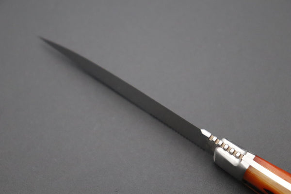 MOKI TS-535ANZ  "Trout & Bird Knife (Jigged Bone Handle)"