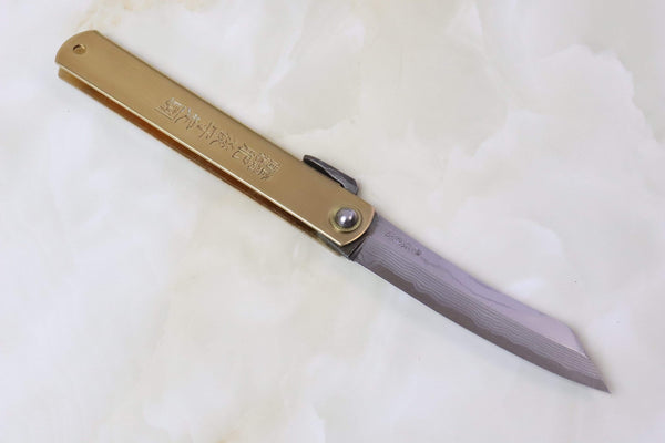Nagao-Kanekoma MN-10  Original Higonokami (Large, Brass Handle) - japaneseknifedirect.mom