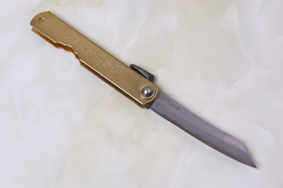 Nagao-Kanekoma MN-20 Original Higonokami (Small, Brass Handle) - japaneseknifedirect.mom