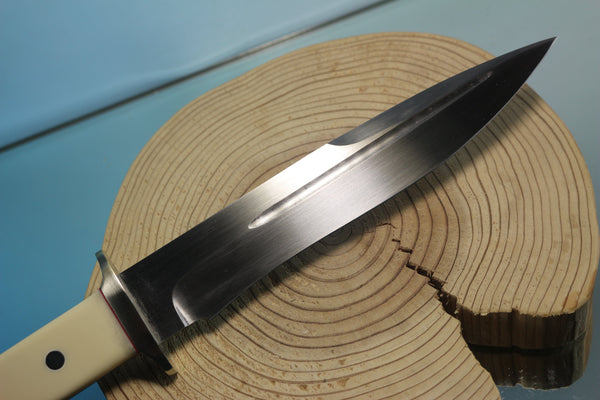 Seizo Imai by Inagaki SI-20 "Big Fighter", AUS-8 Blade, Ivory Micarta Handles