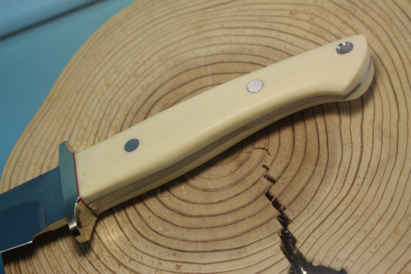 Seizo Imai by Inagaki SI-20 "Big Fighter", AUS-8 Blade, Ivory Micarta Handles