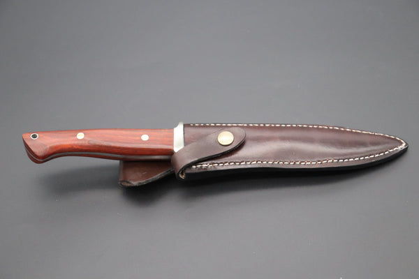 Seizo Imai by Inagaki SI-50 "Big Fighter", AUS-8 Blade, Brazilian Rosewood Handles - japaneseknifedirect.mom