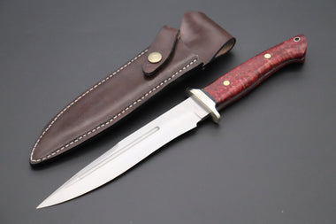 Seizo Imai by Inagaki SI-51 "Big Fighter", AUS-8 Blade, Boxelder Wood Handles
