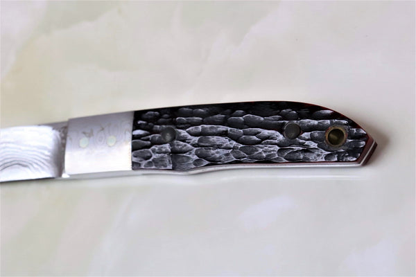 Seizo Imai SI-22 "LOVELESS Stiff Horn",  VG-10 Damascus Blade,  Genuine Stag, Jigged Bone, Ivory Micarta or Amber Resin Handle" - japaneseknifedirect.mom