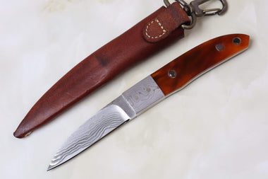 Seizo Imai SI-730 "LOVELESS CITY KNIFE, Imitation Tortoiseshell handle " - japaneseknifedirect.mom