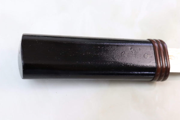 Takeshi Saji TS-115 "Wafu-Kogatana Rainbow Damascus" (和風小刀） - japaneseknifedirect.mom