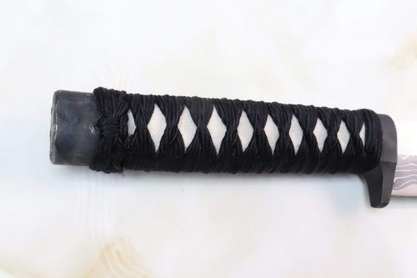 Takeshi Saji TS-120 KAGEBOSHI III "KATANA" | White Steel No.2 Damascus - japaneseknifedirect.mom