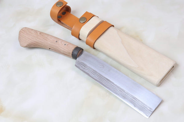 Takeshi Saji TS-140 Japanese Machete  | White Steel No.2 Damascus