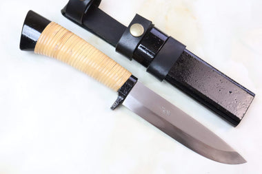 Takeshi Saji TS-380 "GENPEI" | White Steel No.2 KOUBUSE - japaneseknifedirect.mom