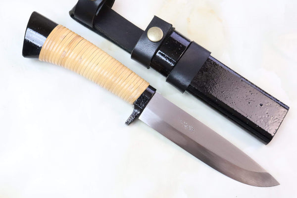 Takeshi Saji TS-380 "GENPEI" | White Steel No.2 KOUBUSE - japaneseknifedirect.mom